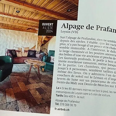D'alpage A Prafandaz - Apartment